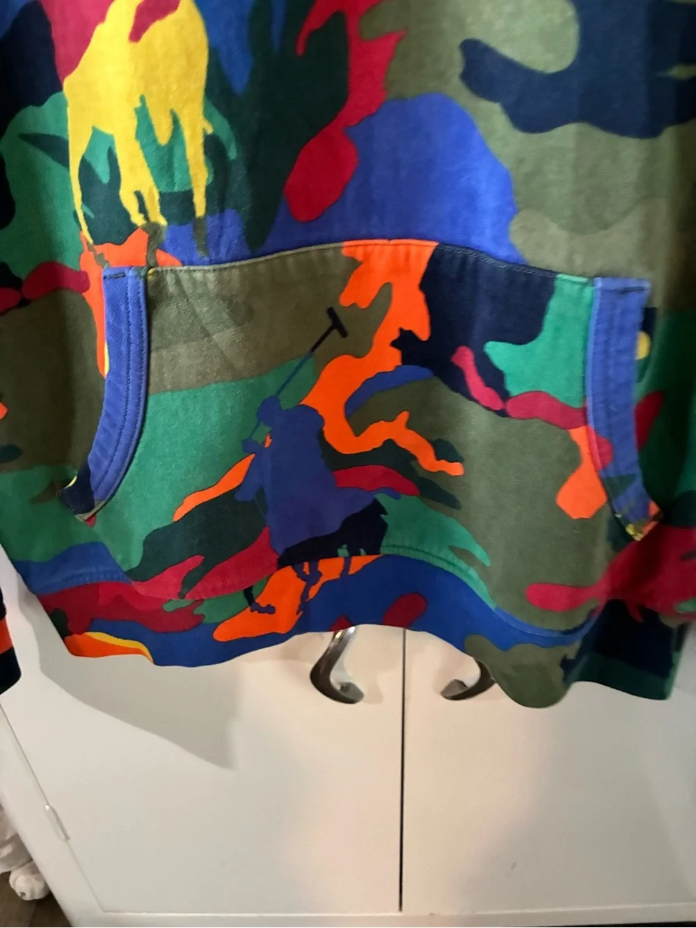 Polo Ralph Lauren Polo Player Camo Hoodie sz S euc